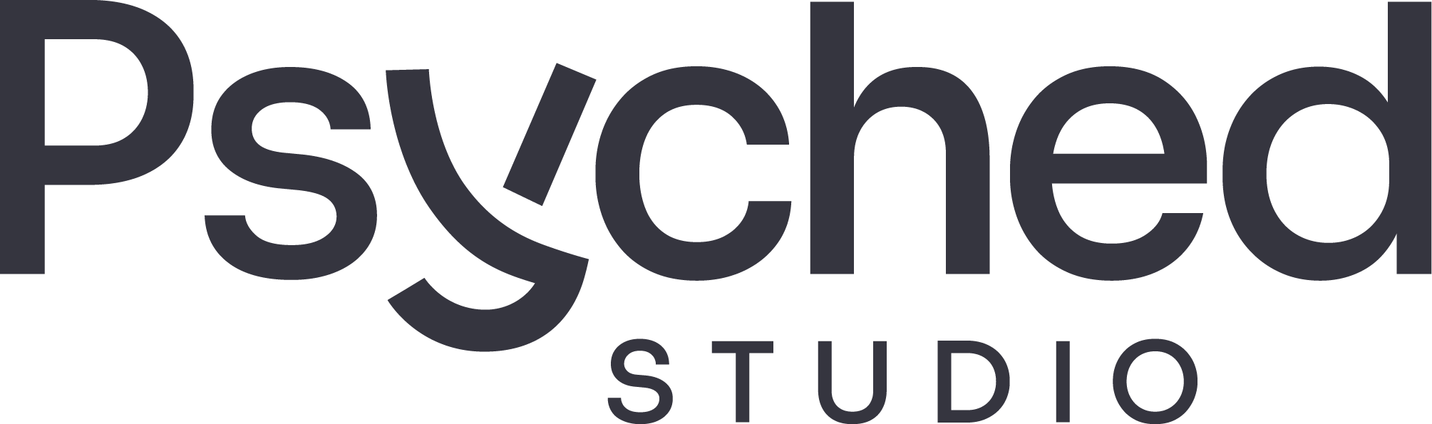 Schriftzug Psyched Studio